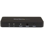 StarTech.com 2-Port HDMI automatic video switch w/ aluminum housing and MHL support