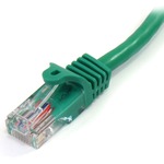 StarTech.com 1m Green Cat5e Snagless RJ45 UTP Patch Cable - 1m Patch Cord - 1 x RJ-45 Male Network