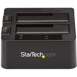 StarTech.com USB 3.1 10Gbps Dual-Bay Dock for 2.5inch/3.5inch SATA SSD/HDDs with UASP - 2 x Total Bay