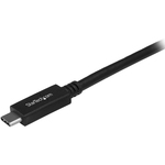 StarTech.com 1m 3ft USB-C Cable - M/M - USB 3.1 10Gbps - USB Type-C Cable - Nickel Plated - Black