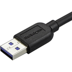 StarTech.com 0.5m 20in Slim Micro USB 3.0 Cable - M/M - USB 3.0 A to Left-Angle Micro USB - USB 3.1 Gen 1 5 Gbps
