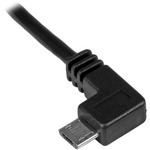 StarTech.com 1m 3 ft Left Angle Micro-USB Charge-and-Sync Cable M/M - USB 2.0 A to Micro-USB