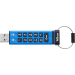 Kingston DataTraveler 2000 16 GB USB 3.1 Flash Drive - Blue - 256-bit AES