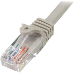 StarTech.com 5m Grey Cat5e Snagless RJ45 UTP Patch Cable - 5 m Patch Cord - Ethernet Patch Cable - RJ45 Male to Male Cat 5e Cable - Gray - First End: 1 x RJ-45 Male