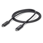 StarTech.com Active 40Gbps Thunderbolt 3 Cable - 3.3ft/1m - Black - 5k 60Hz/4k 60Hz - Certified TB3 Charger Cord w/ 100W Power Delivery TBLT3MM1MA - Transfer files