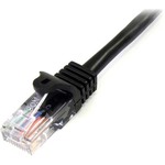 StarTech.com 10m Black Cat5e Patch Cable with Snagless RJ45 Connectors - Long Ethernet Cable - 10 m Cat 5e UTP Cable - First End: 1 x RJ-45 Male Network - Second End