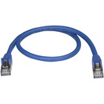 StarTech.com CAT6a Ethernet Cable - 0.5m - Blue Network Cable - Snagless RJ45 Cable - Ethernet Cord - 0.5 m / 1.6 ft - First End: 1 x RJ-45 Male Network - Second End