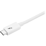 StarTech.com 20Gbps Thunderbolt 3 Cable - 6.6ft/2m - White - 4k 60Hz - Certified TB3 USB-C to USB-C Charger Cord w/ 100W Power Delivery