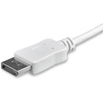 StarTech.com 3 ft / 1m USB C to DisplayPort Cable - USB C to DP Cable - 4K 60Hz - White - 3.3 ft. USB C to DisplayPort cable and adapter in-one- 4K DisplayPort cable