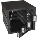 StarTech.com 4 Bay 3.5in SATA SAS Backplane - Hot Swap Mobile Rack for 3 5.25in Bays - Trayless - HDD Rack - SAS Backplane - SATA Backplane - 4 x HDD Supported - 4 x