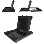 StarTech.com Rackmount KVM Console - Single-Port with 17-inch LCD Monitor - VGA KVM - Cable and Mounting Hardware Included - Connect your PC or server to this rack m