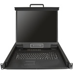 StarTech.com RKCONS1916K LCD Rack Console KVM Switch - 16 Computers - 48.3 cm 19inch LCD - SXGA - 1280 x 1024 - 2 x PS/2 Port - 2 x USB - 1 x VGA - 17 - Daisy Chain