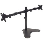 TV Andamp; Monitor Mount, Desk, Double-Link Arms, 2 screens, Screen Sizes: 10-27inch, Black