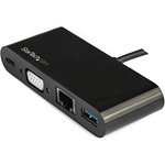 StarTech.com USB C VGA Multiport Adapter - Power Delivery Charging 60W - USB 3.0 - GbE - USB C Adapter for Mac, Windows, Chrome OS - Create a workstation by connec