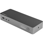 StarTech.com USB-C Andamp; USB-A Dock - Hybrid Universal Laptop Docking Station w/ 100W Power Delivery - Dual Monitor 4K 60Hz HDMI Andamp; DisplayPort - Universal Hybrid USB-A U