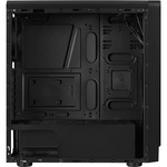 AeroCool Rift Computer Case - ATX, Mini ITX, Micro ATX Motherboard Supported - Mid-tower - SPCC, Acrylonitrile Butadiene Styrene ABS, Tempered Glass - Black - 4.80
