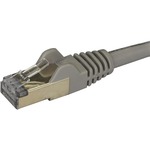 StarTech.com 7.5 m CAT6a Cable - Grey - RJ45 Snagless Connectors - CAT6a STP Cord - Copper Wire - Ethernet Cable 6ASPAT750CMGR - 7.5 m CAT6a cable meets Category 6