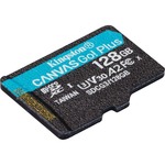 Kingston Canvas Go! Plus 128 GB Class 10/UHS-I U3 microSDXC - 170 MB/s Read - 90 MB/s Write