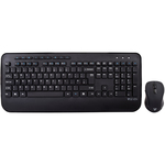 V7 CKW300UK Keyboard Andamp; Mouse - QWERTY - English UK - Wireless RF 2.40 GHz - Keyboard/Keypad Color: Black