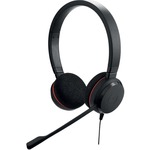 Jabra EVOLVE 20 Wired Over-the-head Stereo Headset - Black - Binaural - Supra-aural