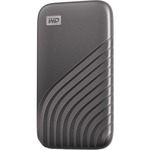 WD My Passport WDBAGF0020BGY-WESN 2 TB Portable Solid State Drive - External - Space Gray - Desktop PC Device Supported - USB 3.2 Gen 2 Type C - 1050 MB/s Maximum