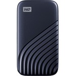 WD My Passport WDBAGF5000ABL-WESN 500 GB Portable Solid State Drive - External - Midnight Blue - USB 3.2 Gen 2 Type C - 1050 MB/s Maximum Read Transfer Rate - 256-