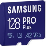 Samsung PRO Plus 128 GB Class 10/UHS-I U3 V30 microSDXC - 160 MB/s Read - 120 MB/s Write