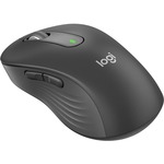 Logitech Signature M650 L Mouse - Bluetooth/Radio Frequency - USB - Optical - 5 Buttons - 5 Programmable Buttons - Graphite - Wireless - 2000 dpi - Scroll Wheel