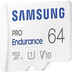 Samsung PRO Endurance 64 GB Class 10/UHS-I U1 V10 microSDXC - 100 MB/s Read - 30 MB/s Write - 3 Year Warranty