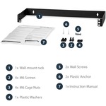 StarTech.com 1U 19in Hinged Wall Mounting Bracket for Patch Panels - Steel