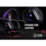 Corsair VOID RGB ELITE Wireless Over-the-head Stereo Gaming Headset - Carbon - Binaural - Circumaural - 1219.2 cm - 32 Ohm - 20 Hz to 30 kHz - Omni-directional Micro