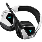 Corsair VOID RGB ELITE Wireless Over-the-head Stereo Gaming Headset - White - Binaural - Circumaural - 1219.2 cm - 32 Ohm - 20 Hz to 30 kHz - Omni-directional Microp