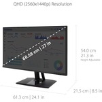 Viewsonic VP2756-2K 27inch WQHD LED LCD Monitor - 16:9 - Black