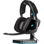 Corsair VOID RGB ELITE Wireless Over-the-head Stereo Gaming Headset - Carbon - Binaural - Circumaural - 1219.2 cm - 32 Ohm - 20 Hz to 30 kHz - Omni-directional Micro