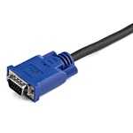 StarTech.com 10 ft Ultra Thin USB VGA 2-in-1 KVM Cable - Black