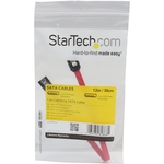 StarTech.com 12in Latching SATA Cable - 1 x Male SATA - 1 x Male SATA - Red