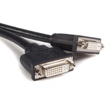 StarTech.com LFH 59 Male to Dual Female DVI I DMS 59 Cable - 2 x DVI-D Dual-Link Female - Black