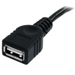 StarTech.com 3 ft Black USB 2.0 Extension Cable A to A - M/F - Type A Male USB