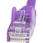 StarTech.com 100 ft Purple Snagless Cat6 UTP Patch Cable - Category 6 - 100 ft - 1 x RJ-45 Male Network - 1 x RJ-45 Male Network - Purple