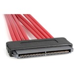 StarTech.com 50cm Serial Attached SCSI SAS Cable - SFF-8484 to 4x SATA - 1 x SFF-8484 - 4 x SATA - Red