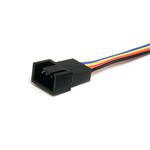 StarTech.com 12in 4 Pin Fan Power Splitter Cable - F/M - 0.31m - Molex - Molex