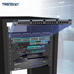 TRENDnet TC-P24C5E 24 Ports Network Patch Panel - 24 x RJ-45 - 24 x RJ-11