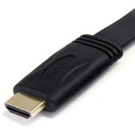 StarTech.com 5m Flat High Speed HDMI Cable with Ethernet - HDMI - 1 x HDMI Male Digital Audio/Video