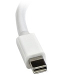 StarTech.com Mini DisplayPort to VGA Video Adapter Converter, White - DisplayPort/VGA for Video Device