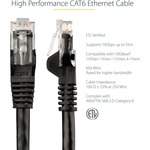StarTech.com 3m Black Snagless Cat6 UTP Patch Cable - ETL Verified - 1 x RJ-45 Male Network
