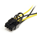 StarTech.com 6in SATA Power to 8 Pin PCI Express Video Card Power Cable Adapter - 6 - SATA - PCI-E