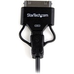 StarTech.com 0.65m 2 ft Short Apple Dock Connector or Micro USB to USB Combo Cable for iPod / iPhone / iPad