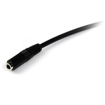 StarTech.com 2m 3.5mm 4 Position TRRS Headset Extension Cable - M/F - 1 x Mini-phone Male Audio - Black