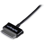 StarTech.com 2m Dock Connector to USB Cable for Samsung Galaxy Tab - 1 x Type A Male USB - Black