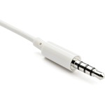 StarTech.com 3.5mm 4 Position to 2x 3 Position 3.5mm Headset Splitter Adapter M/F - White